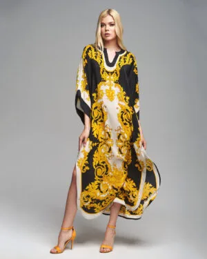 Relaxed Boho Kaftan Maxi Dress