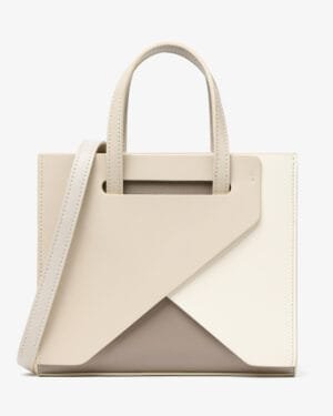 Tri-Color Contemporary Angular Handbag