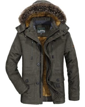 Winter Padded Cotton Velvet Parka