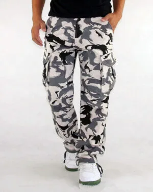 Arctic Camo Outdoor Cargo Pants