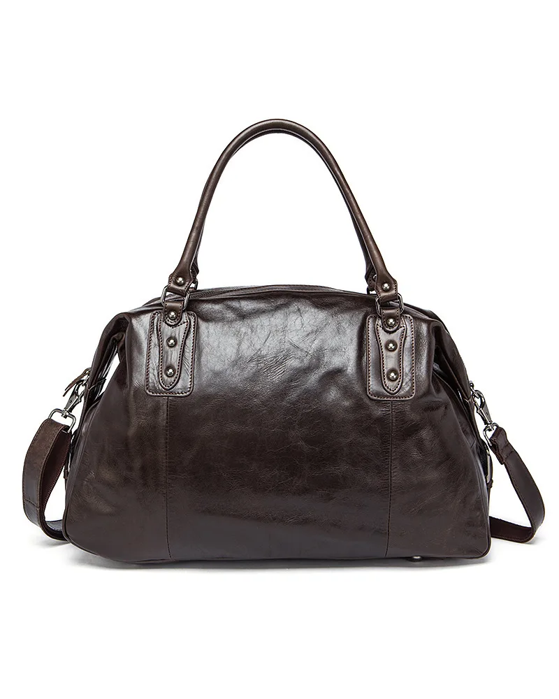 Jetsetter Leather Made Carry-On Duffel Bag