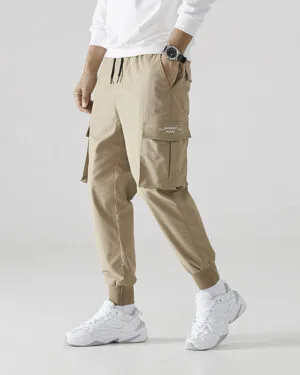 Ribbed Ankle Multi-pocket Modern Trousers