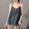 Embroided Breezy Cotton Linen Top