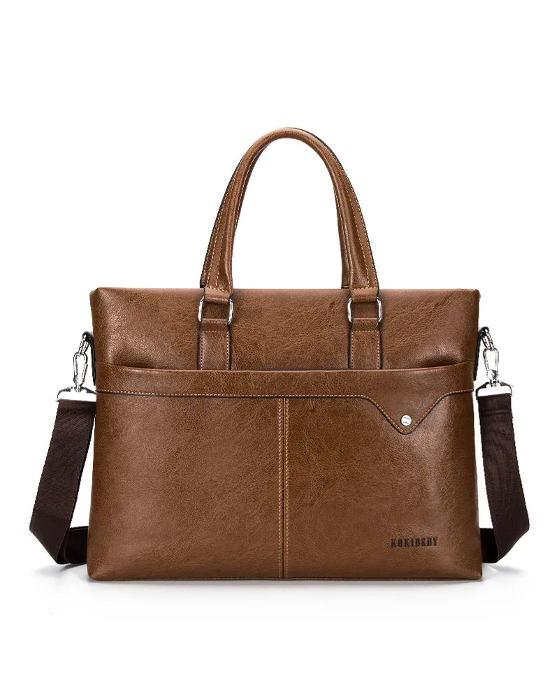 Classic Leather Business Handbag for Men