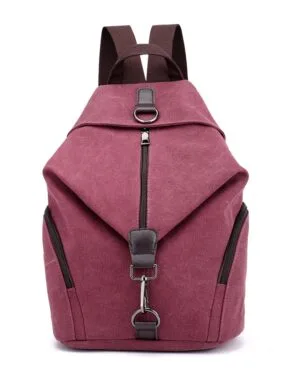 Strap Linked Folding Canvas Backpack