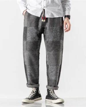 s-l1600 Relaxed Fit Thick Velvet Wool Trousers